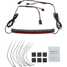 Piloto trasero integrado con intermitentes — ajuste para Harley-Davidson, lente ahumada