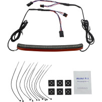 Piloto trasero integrado con intermitentes — ajuste para Harley-Davidson, lente ahumada