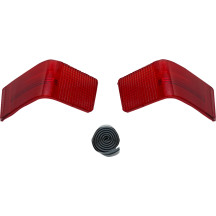 Lente de reemplazo Tour-Pak para luz trasera — Rojo, compatible con Harley-Davidson Tour-Pak (excluye modelos '10-'13 CVO, '14-e