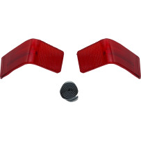 Lente de reemplazo Tour-Pak para luz trasera — Rojo, compatible con Harley-Davidson Tour-Pak (excluye modelos '10-'13 CVO, '14-e