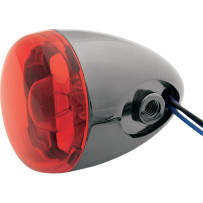 Custom Turn Signal — 12V, rear mount, black nickel