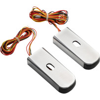 Luces marcadoras LED para puntales de guardabarros — 12V, traseras, rojas, lente ahumada