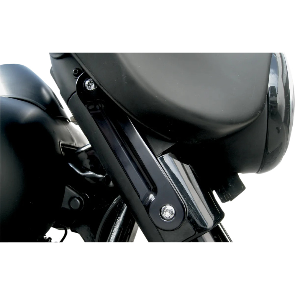 Intermitentes delanteros LED — 12V, carcasa negra, lente ahumada, LED ámbar