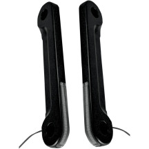 Intermitentes delanteros LED — 12V, carcasa negra, lente ahumada, LED ámbar