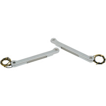 Luces delanteras LED de señal — 12V, cromado, ámbar