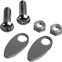 Rear Turn Signal Cover Plates — Rear, Chrome