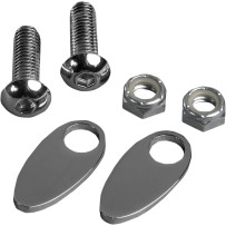 Rear Turn Signal Cover Plates — Rear, Chrome