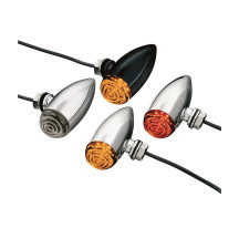 LED Mini Bullet Lights — 1" D, 2-3/4" L, 12 V, Amber