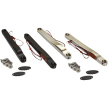 Luces intermitentes delanteras LED — 12V, lente ámbar, acabado cromado