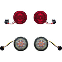ProBEAM® Kit de conversión de intermitentes delanteros y traseros — casquillo 1157, LED, ahumado delante/rojo detrás