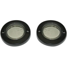 Adaptadores ProBEAM® Flat Bezel para intermitentes — Flat Bezel, negro brillante, lente ahumado