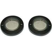 Adaptadores ProBEAM® Flat Bezel para intermitentes — Flat Bezel, negro brillante, lente ahumado