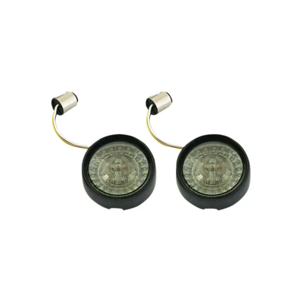 Intermitente LED ProBEAM® Ringz con bisel Bullet — casquillo 1157, acabado negro brillante