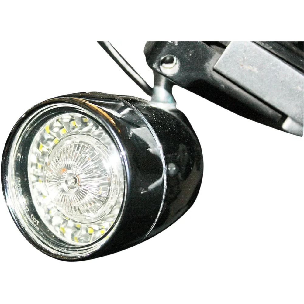 Intermitente LED ProBEAM® Ringz Bullet Bezel — acople 1157, cromo, ámbar/blanco, lente ahumada