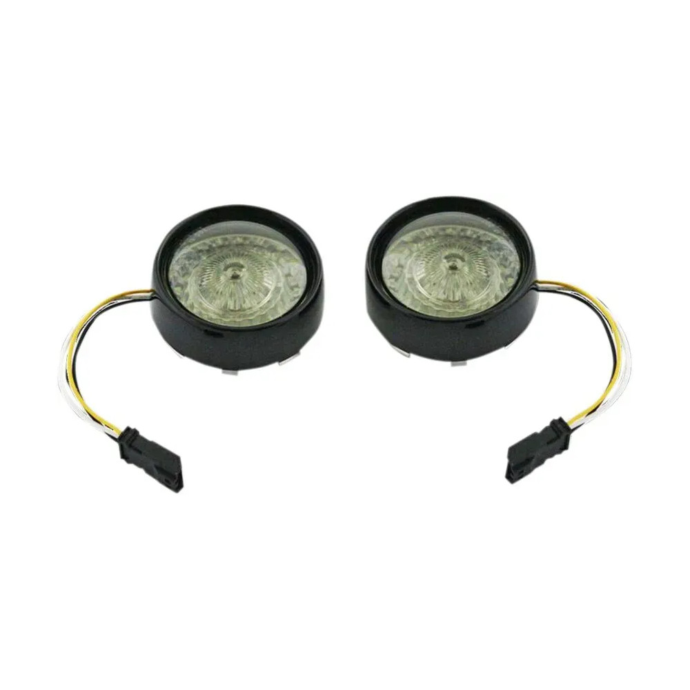 ProBEAM® Ringz Bullet Bezel LED Intermitente — base JAE, negro brillante, lente ahumada, ámbar y blanco