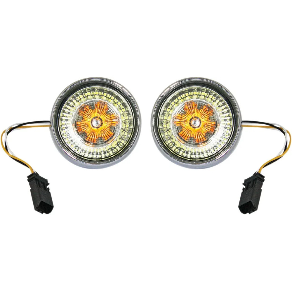 ProBEAM® Ringz Bullet Bezel LED Intermitente — Para zócalo JAE, ámbar y blanco