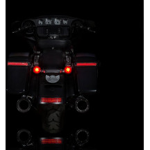 ProBEAM® Intermitentes LED rojos con lentes rojas — ajuste JAE, compatibles con Harley-Davidson®, rojo