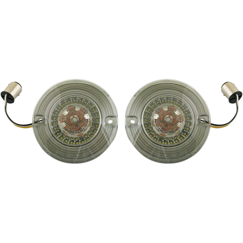 ProBEAM® Ámbar/Blanco Flat Dynamic Ringz™ — ámbar/blanco, par