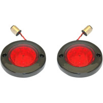 ProBEAM® Intermitentes traseros LED con bisel plano — base 1156, lente roja