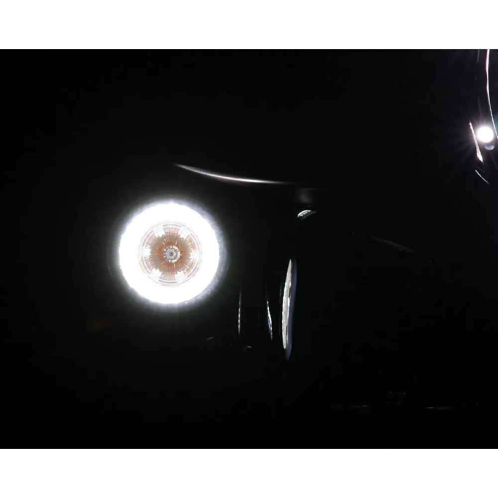 ProBEAM® Intermitentes universales LED con bisel tipo bala — 57.2 mm (2-1/4"), 79.4 mm (3-1/8"), ámbar y blanco