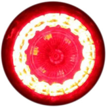 ProBEAM® Intermitentes LED universales — 79,4 mm (3-1/8") largo, 57,2 mm (2-1/4") diámetro, trasero, rojo
