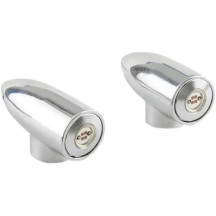 Luces LED Lightning Bullets Run/Turn — ámbar, carcasa cromada