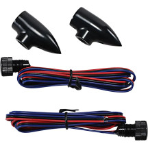 Luces LED Lightning Bullets Run/Turn — ámbar, negro brillante