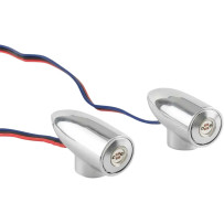 Luces LED Lightning Bullets de marcha y giro — LED, ámbar y blanco, carcasa cromada