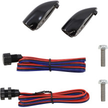 Lightning Bullets Run/Brake/Turn LED Lights — Black housing, red LED