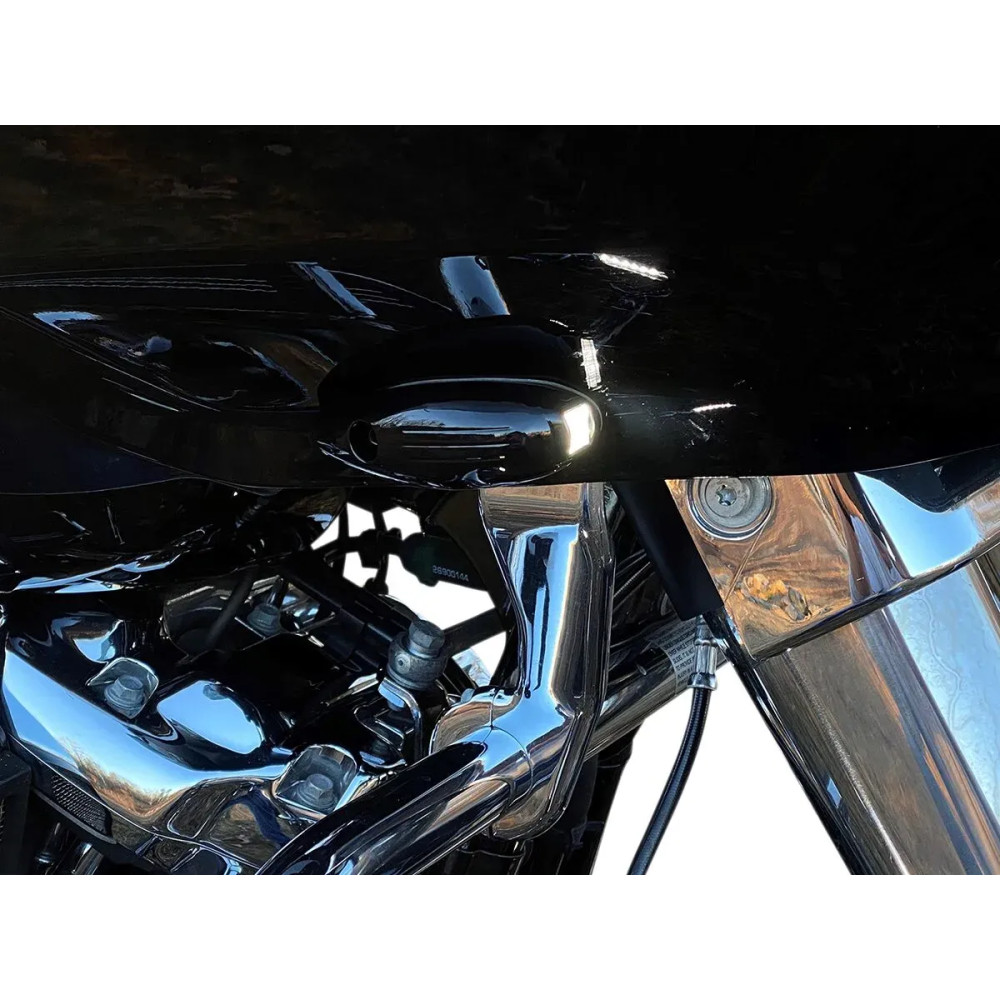 ProBEAM Road Glide Intermitentes — par, negro brillante, LED ámbar y blanco