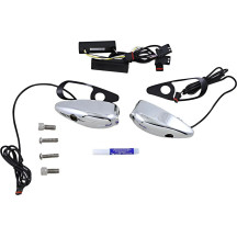 Intermitentes ProBEAM Road Glide — LED, cromado, ámbar/blanco, lente ahumada, para Harley-Davidson®