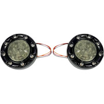 ProBEAM® Rear Bullet Ringz™ — base 1157, negro, lente ahumada