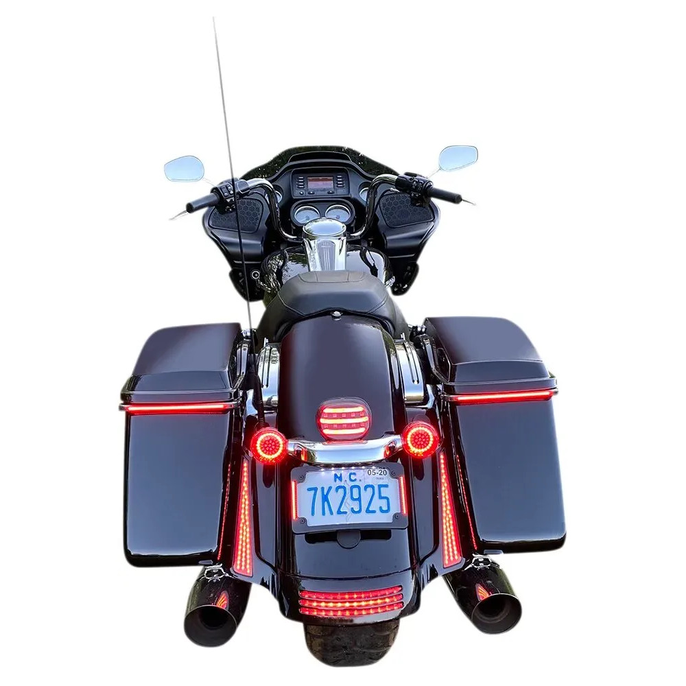 Insertos LED Genesis® 4 con anillo rojo para intermitentes — 48 LED, casquillo 1157, trasero