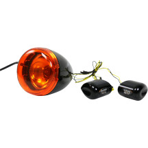 Elypse LED intermitentes delanteros — para Harley-Davidson, lente ahumada, LED ámbar