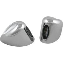 Elypse LED Intermitentes Delanteros — lente ahumada, cromo, par delantero, montaje con perno