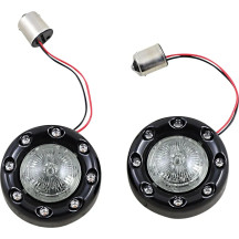 ProBEAM® Bullet Ringz™ Intermitentes traseros 1156 — base 1156, LEDs rojos, par