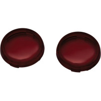 Turn Signal Bullet Style Replacement Lenses — Harley-Davidson fit, Red