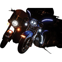 Tracer L.E.D. Front Turn Signal Conversions — 1157 socket, LED, Front, Amber, Pair