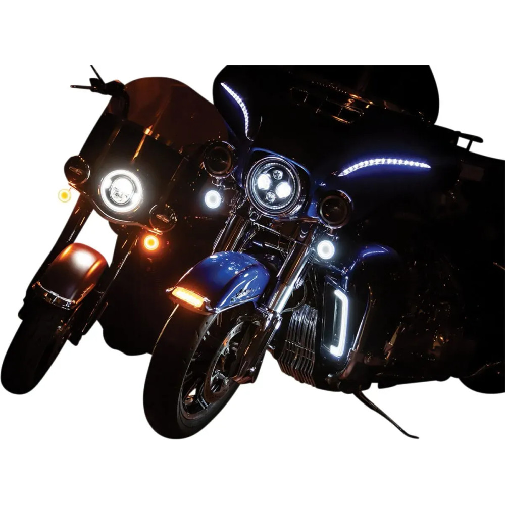 Tracer L.E.D. Front Turn Signal Conversions — 1157 socket, LED, Front, Amber, Pair