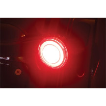 Tracer L.E.D. Rear Turn Signal Conversions — 1157 socket, Harley-Davidson®, red LEDs, smoke lens