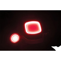 Tracer L.E.D. Rear Turn Signal Conversions — 1156 fit, red LEDs, smoke lens, pair