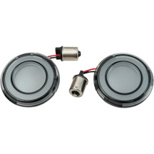 Tracer L.E.D. Rear Turn Signal Conversions — 1156 fit, red LEDs, smoke lens, pair