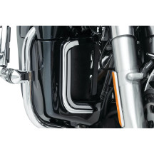 Lower Fairing Accent Lights — Lower fairing, amber & white LEDs, chrome