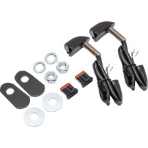 Neowise Bullet Smooth 2-1 LED Intermitente — Harley-Davidson®, carcasa negra, LEDs ámbar y blanco