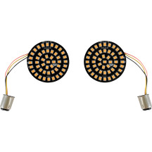 Genesis® 4 Inserto delantero de señal de giro ámbar sólido — base 1157, 48 LED, ámbar