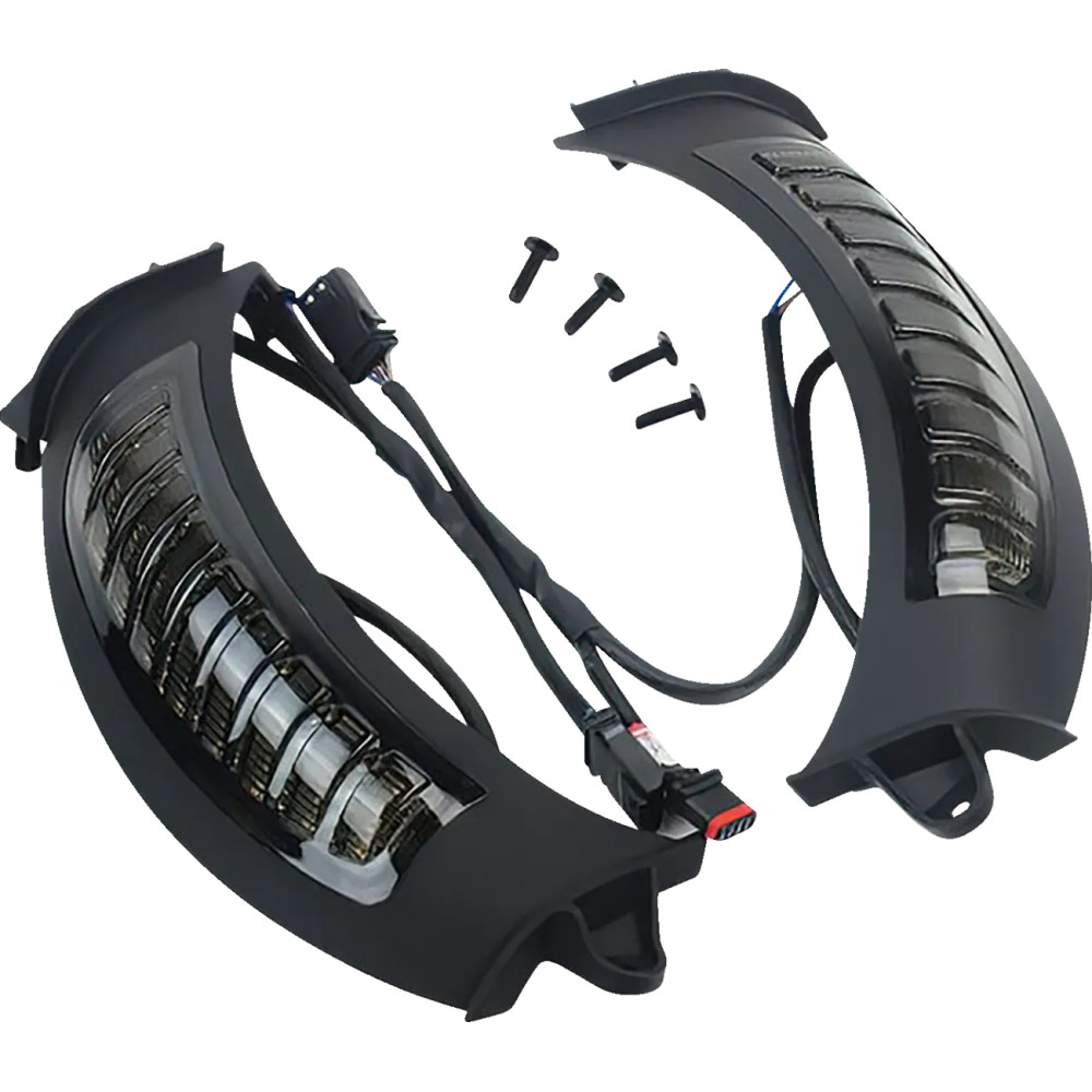 Embellecedor Tracer para intermitente — Harley-Davidson®, negro