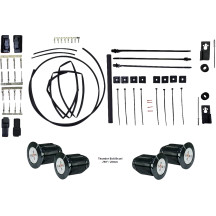 Bag Bolts Taillight Kit with Thunder Bolts — 12V, Kit, Black, Harley-Davidson®