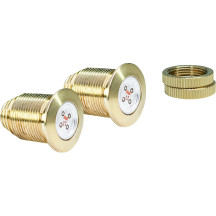 Kit de luces traseras Bag Bolts con Thunder Bolts — 12V, montaje empotrado, latón