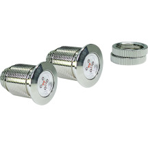 Bag Bolts Taillight Kit with Thunder Bolts — 12V, flush mount, chrome