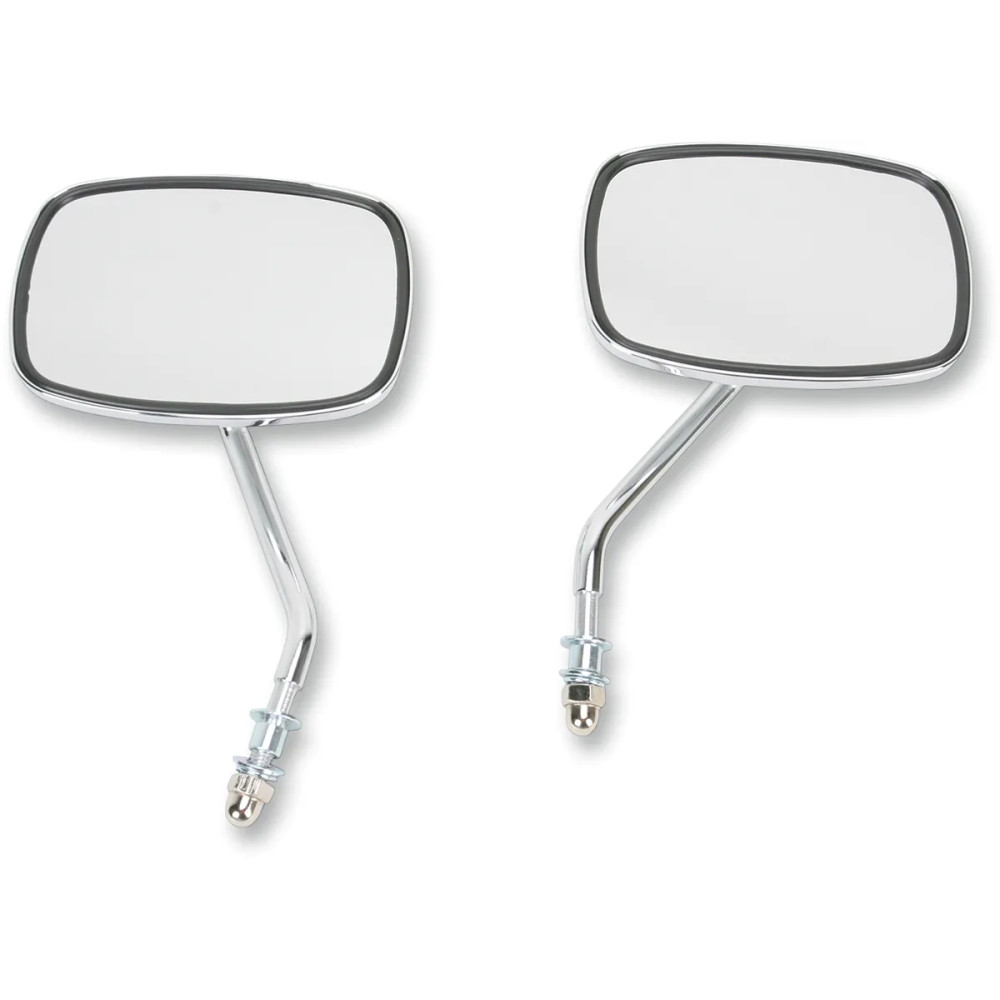 Chrome Universal Die-Cast Mirror — 89 mm x 140 mm, 127 mm stem